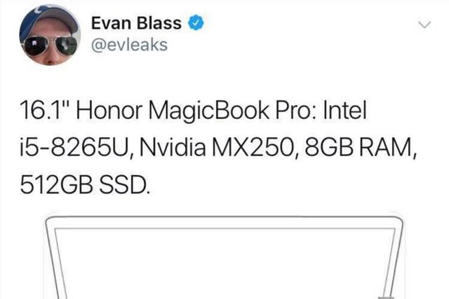 16.1英寸:荣耀大屏MagicBook即将上市,酷睿配MX250独显 16.1英寸:荣耀大屏MagicBook即将上市,酷睿配MX250独显