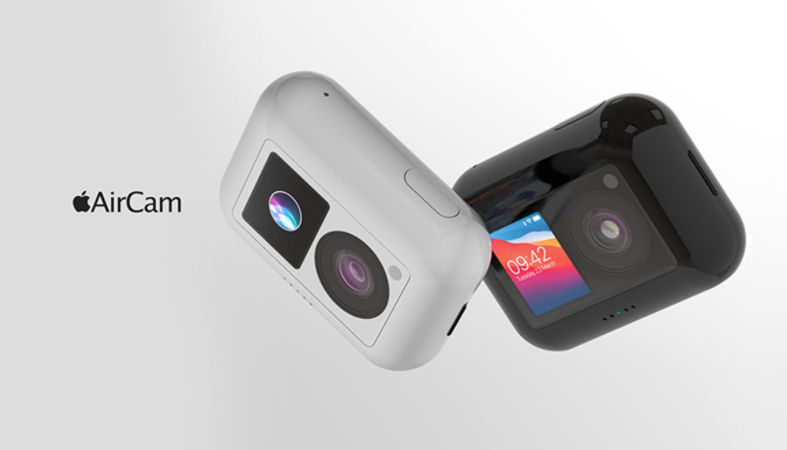 苹果正式发布迷你相机「AirCam」概念图，多款配色可选