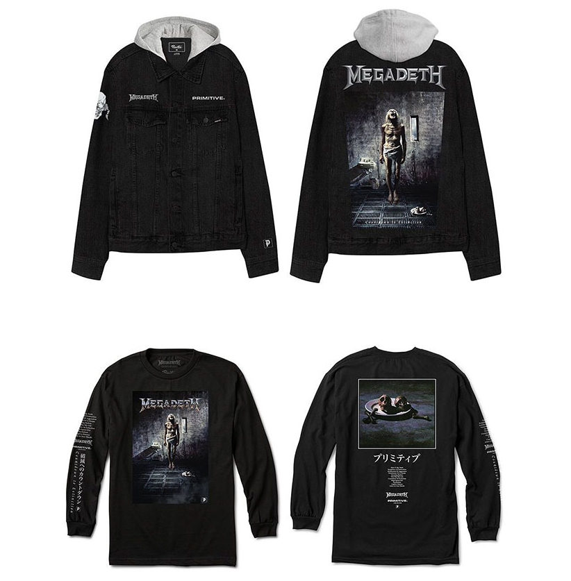 Primitive Skateboarding 携手金属乐队Megadeth 推出联名系列 Primitive Skateboarding 携手金属乐队Megadeth 推出联名系列
