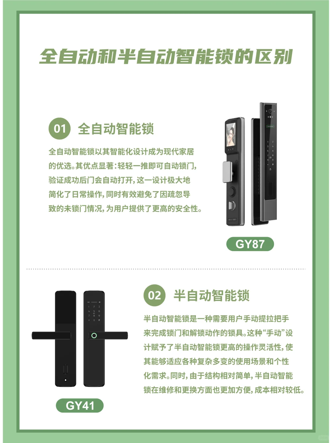 半自动和全自动智能锁哪个好?半自动和全自动智能锁的区别 半自动和全自动智能锁哪个好?半自动和全自动智能锁的区别